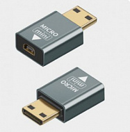 картинка Переходник Moshou HDMI+miniHDMI магазин Playme являющийся официальным дистрибьютором в России 